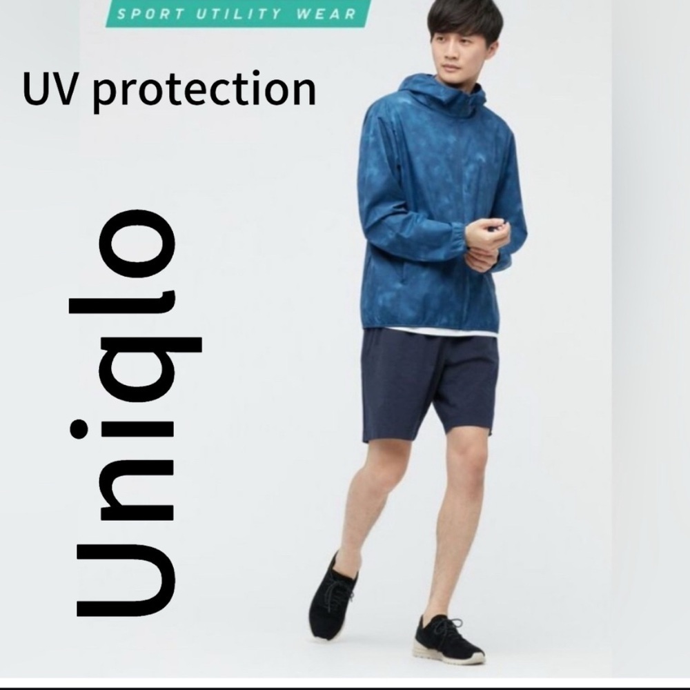 Uniqlo Blue UV protection Lightweight Shirt Jacket with excellent condition